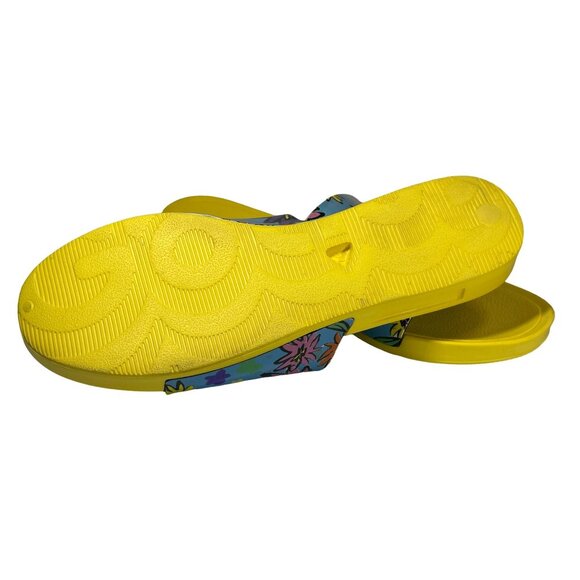 Goats The Slide Ladies slip on Sandals - Floral Print Size 7.5 34GT028 - Picture 5 of 6